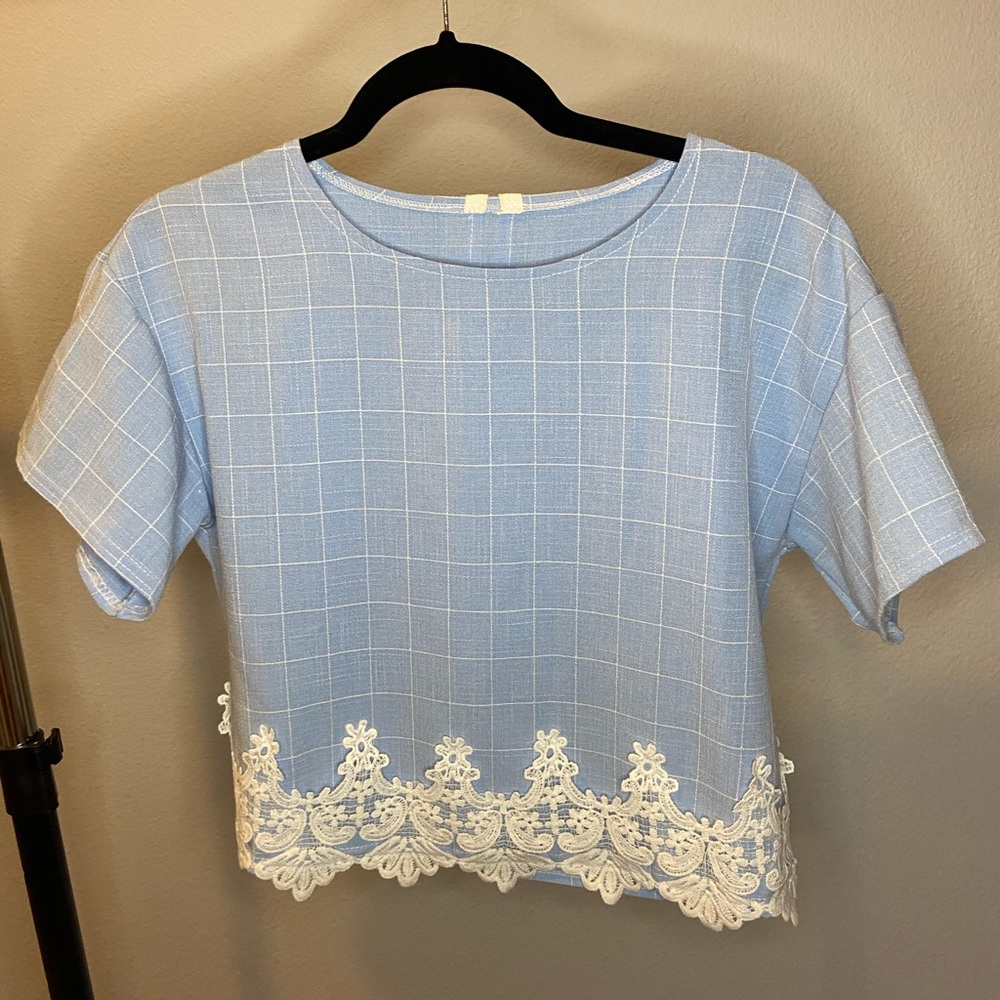 Cute Korean Short Sleeve Blouse
